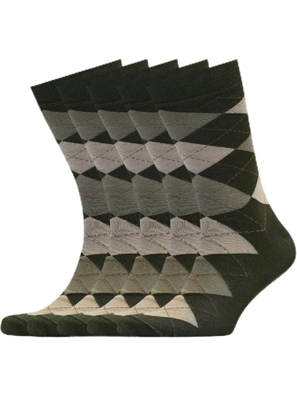 Men's Bamboo Rayon Dress Socks 5-Pack, Crew Style, Multiple Colors & Designs